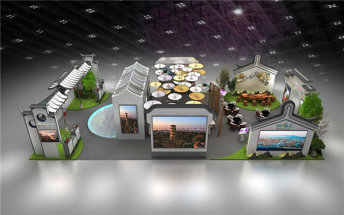 云浮展览会设计效果图片素材高清大图